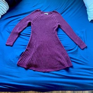 Hollister Purple Long Sleeved Dress